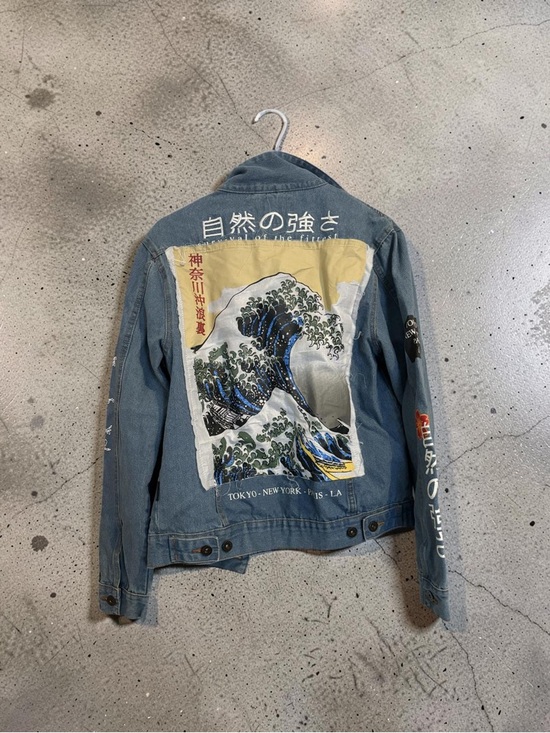 Brooklyn Cloth Other - Japanese Art Denim Jacket – Statement Graphic Jean Jacket